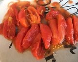 Une image de l'étape 4 de Pavé de saumon au thym frais,tomates et citron vert (riz Halloween).