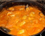 Foto del paso 14 de la receta Rape con almejas y salsa picante