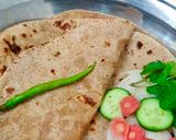 A picture of step 8 of Phulka/ Roti.