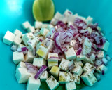 Foto del paso 1 de la receta: CAUSEO De🎊Queso y Cebolla...!🍭