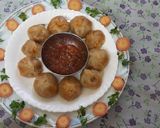 A picture of step 8 of Vegetables schezwan momos.