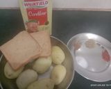 A picture of step 1 of Bread rolls.