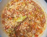 A picture of step 5 of Jambalaya With Shrimp and Andouille Sausage.