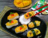 Foto langkah ke 5 dari resep Mango Sticky Rice Sushi🍣.