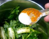 A picture of step 2 of Green chutney.