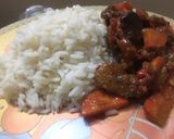 A picture of step 7 of White rice with Gizzard dodo.