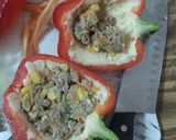 Foto del paso 9 de la receta: Morrón relleno de picadillo y puré de papa