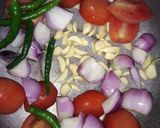 A picture of step 1 of Capsicum with chicken mince.