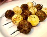 A picture of step 11 of Grilled Kofta and Potato Balls.