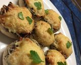 Töltött gombafejek recept fázis 4 fotója