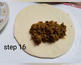 A picture of step 17 of Bow tie buns.