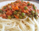 A picture of step 4 of Spaghetti #meals in seconds.