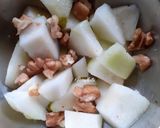 A picture of step 2 of Pear Salad.