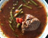 A picture of step 3 of Green bean stew فاصوليا خضراء.