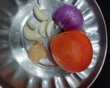 A picture of step 2 of Matar makhana sabji.