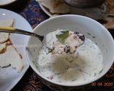 A picture of step 8 of Abdoogh Khiar (Iranian cold cucumber soup).