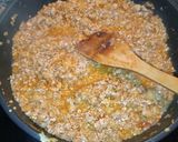 Foto del paso 4 de la receta: Berenjenas rellenas de carne picada de lomo y champiñones