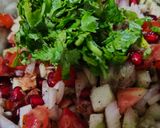 A picture of step 2 of Pomegranate salad.