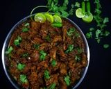 A picture of step 5 of Desi Chicken Kosha.