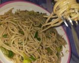 A picture of step 4 of Green vegetable spegati.