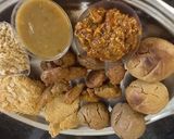 A picture of step 6 of Barley flour baati.