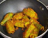 A picture of step 7 of Bittergourd Masala | Karele.