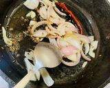 A picture of step 2 of Vindi Aloo fry (Okra Potato fry).