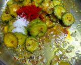 A picture of step 2 of Karela Subzi (Bitter Gourd).