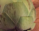 A picture of step 1 of Fresh Artichokes with Aioli.