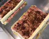 Une image de l'étape 13 de Poireaux farcis au jambon cru, tomates, paneer et grana padano.