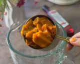 Gambar langkah 1 resipi Kuih bakar labu kuning.