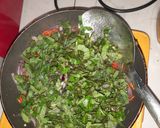 A picture of step 2 of Concoction vegetable rice.