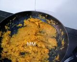 A picture of step 2 of Pumpkin Burfi.