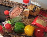 Foto del paso 1 de la receta: Pasta con salsa cremosa de fajitas de pollo