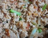 Hình bước làm 2 của món Trứng chưng cà chua hành tây