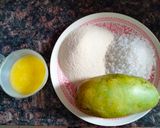 A picture of step 1 of Mango sheera.