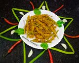 A picture of step 7 of Stuffed Cluster Beans Curry.