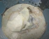 A picture of step 2 of Kesar Malpua.