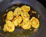 A picture of step 5 of Egg tawa masala.