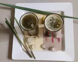 A picture of step 6 of Mint leaves and lemon grass juice.
