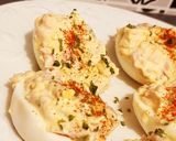 A picture of step 3 of Deviled Eggs with Ham.