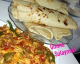 A picture of step 6 of 2 Chapati/Roti.