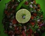 A picture of step 4 of Chana Chaat (Black Gram Chaat).