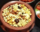 A picture of step 6 of Spicy Chana Pulao.