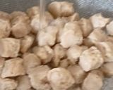 A picture of step 2 of Soya Palak Potato Curry: healthy protein rich curry.