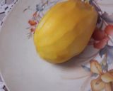 A picture of step 1 of Mango khoya roll.