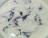 รูปขั้นตอนการทำที่ 5 ของ บลูเบอร์รี่ชีสเค้ก​ (แบบต้องอบ)​
