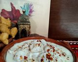 A picture of step 6 of Dahi bhally ki Phulkiya.