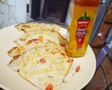 A picture of step 4 of Suji chilla.