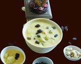 A picture of step 7 of Pall payasam with almond milk, rice dumplings, (Paal kozhukattai in Tamil).